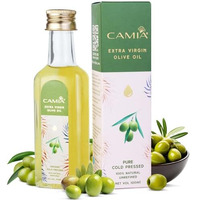 Camia - Organic Cold Pressed Olive Oil For Hair & Skin | Helps Manage Variety Of Skin Problems Including Uv Damage | Strengthen Hair Roots | Deeply Moisturizes Skin | 100 Ml Glass Bottle