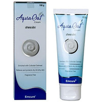 Aquaoat Emcure Aqua Oat Moisturizing Cream - 100G - Contains Colloidal Oatmeal And Ceramides For Skin Nourishment, Hydration And Rejuvenation - Face Cream