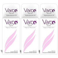 Varco Leg Care Topical Phyto Oil, Effective For Varicose Veins, Spider Veins, Leg Pain, Deep Penetrating Formula To Reach The Cause Of Varicose Veins, Reduces Cramps & Swelling (Buy 2 Get 1 Free), Oil