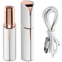 Trysome Facial Hair Remover Machine -Epilator Face, Chin, Cheek, Eyebrow, Upper Lip Hair Remover For Women, Usb Rechargeable Epilator (White)