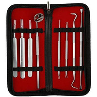 Beaut Secrets Dental Tools 8 Pcs With Pick, Floss, Hygiene Tool Set, Tooth Scraper Plaque Tartar Remover Tweezers Gum Floss For Personal Oral Care & Pet Use (Oral | Blackhead)