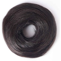 Refyn Messy Bun Hair Piece Hair Scrunchies With Elastic Rubber Band|Bun Juda Hairpiece|Ideal For Women Wedding & Other Function| Original Hair Brown-1 Pcs