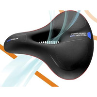 Gadget Deals- Cycle Seat | Cycle Seat Cushion | With Red Reflective Safety Strip Universal Memory Foam Waterproof Breathable Shock Absorbing| Cycle Saddle | Cycle Saddle Seat
