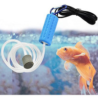 Qpets Quietest Portable Aquarium Air Pump - Air Stone And Hose Included - Low Power Usage - Usb Air Pump - Air Pump For Aquarium - Aquarium Oxygen Pump