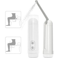 Pesoma Portable Jet Spray - Portable Travel Bidet, Handheld Electric Bidet Spray, Portable Battery Operated Bidet For Personal Hygiene Cleaning With 180 Degree Nozzle Adjustment Ipx6 Waterproof(White)