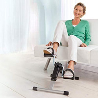 Bleqys Mini Pedal Exerciser Cycle Bike For Home Gym Lcd Counter Foldable Exercise Bike Indoor Fitness Resistance Home Use Mini Bike Light Exercise Of Legs & Arms, And Physiotherapy At Home