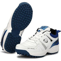 Pro Kvh Lightweight Cricket Shoes For Men | Rubber Spikes | Water-Resistant | All-Round Performance Footwear For Outdoor And Field Sports, Blue (8 Uk)