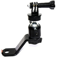 Shopee 360 Motorcycle Bike Bicycle Rearview Mirror Mount Metal Bracket Holder Compatible With Gopro Hero 10/9/8/7/6/5 Black Action And More