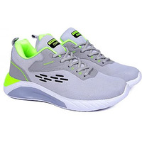 Asian Men's Grey Running Shoes - 8 Uk