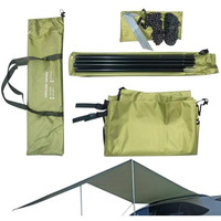 Proberos Car Side Awning Sun Shelter, Rain Fly Backpacking Tent Tarp Shelter, Upf 50+ Sunshade Camping Awning Kit With Storage Bag, 118X78 Inches Car Awning For Camping, Travel