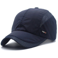 Alexvyan Breathable Net Men Sun Visor Cap Baseball Adjustable Sport Summer Cap For Golf Tennis Cricket Cycling Running Gym - Sun Uv Protection(Blue)