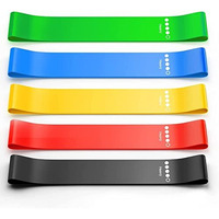 Veentus Dealsure 5 Piece Gym Power Resistance Band Set For Workout, Resistance Band For Exercise, Resistance Band For Pull Ups, Tricep, Legs, Rubber Tube With Door Anchor And Hook(Multicolor)