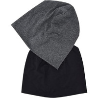 Bismaadh Cotton Beanie Hat Slouchy Jersey Soft Hats Skull Caps Lightweight Sleep Cap Summer Running Beanies For Unisex, Free Size, Black