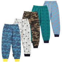 Totztouch Boys Jogger Pant & Pajamas|Kids Track Pants|Pyjama Pure Cotton Rib Cuff(Pack 5 / Age 6 To 12 Months|1 To 2Yrs|2 To 3Yrs|3 To 4Yrs|4 To 5Yrs|5 To 6Yrs|6 To 7|7 To 8Yrs),Multicolour,2-3 Years