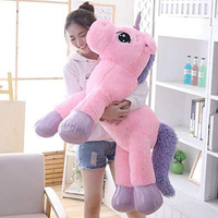 Eitheo Cute Unicorn Stuffed Animal Toy For Girls - Big Size Plush Soft Toy (100 Cm/3 Feet) Gift And Hanging Toddler Plush Toy - Pink