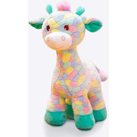 Y U Collection Cute Soft Multi Colour Giraffe Animal Soft Toy Best For Gifting 30Cm