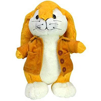 Ultra Yellow Jacket Rabbit Stuffed Animal: Cuddly And Soft Rabbit Plush Toy For Kids, Girls And Boy With Floppy Long Eared 12 Inch - Yellow