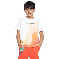 Lil Tomatoes Boys Cotton Polo T-Shirt, Orange, 13-14 Years