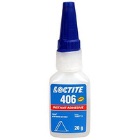 Loctite 406 Instant Adhesive | Rapid Bonding Of Plastics And Rubbers | Makes O-Rings Instantly | 20 G