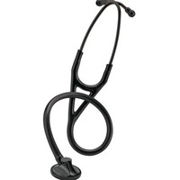 3M Littmann Master Cardiology Stethoscope, Black Plated Chestpiece And Eartubes, Black Tube, 27 Inch, 2161