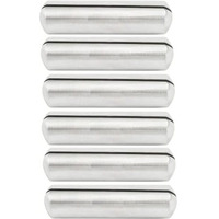 Nj Bullet 6 Pcs Set 2 Inches Menu Holders, Stainless Steel Picture Holders, Conference Name Stand, Buffet Stand