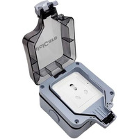 Amicicare Waterproof Power Socket, 6/16Amp Outdoor Electric Switch Socket Box Ip66 (Single Socket)