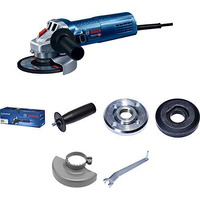 Bosch Gws 900-125 S Heavy Duty Electric Angle Grinder, 900W, M14, 11,000 Rpm, Variable Speed, Lockable Switch, Restart Protection, 1.9 Kg +4 Bosch Accessories, 1 Year Warranty