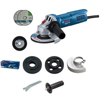 Bosch Professional Gws 800 Angle Grinder | 800W Power | No-Load Speed Of 11000 Rpm | 2 Cutting And 1 Grinding Wheel| M10 Grinding Spindle Thread | 100 Mm Disc | 1 Year Warranty