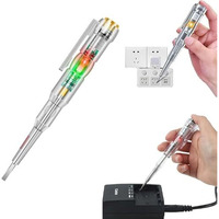 Cofiex High-Brightness Intelligent Voltage Tester Pen  Multi-Function Led Test Pen With Screwdriver, Non-Contact Electric Power Detector For Ac/Dc Voltage Testing (1Pcs)