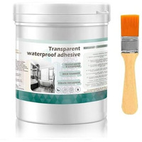 Kwinto Waterproofing Solution For Homes, Terraces, Roofs Transparent Crack Seal Agent 300G With Brush, Roof Sealant Waterproof Gel For Steel, Ceramic Tile, Marble, Wood, Metal Crack Seal Agent