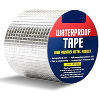 Super Strong Adhesive Waterproof Tape Permanent Repair Roof Water Leakage Solution Rubber Foil Suitable For Roof Leak, Surface Crack, Window Sill Gap, Boat Sealing, Tank Leak (10Cm*5M)