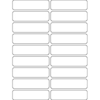 Np Label Plain White Paper Stickers For Long Life And Generally Use Indoor And Outdoor Use, Easy Peel-Off Cut, Adhesive Blank Sticky Sheets (75X20 Mm, 500 Label Per Packet)