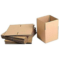 Shri Ram Packaging 3 Ply Brown Packing Corrugated Box (4.5X4.5X2 Inches) Length 4.5 Inch Width 4.5 Inch Height 2 Inch Pack Of 50