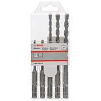 Bosch Sdsplus Hammer Drill Bit Set 5/6/6/8/10 (Pack Of 5), Carbide