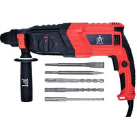 Jpt -26H Sds-Plus 26Mm Pro Heavy Rotary Hammer | 1050W | 1200 Rpm | 3.0 Joules | 4900 Bpm | 4 Functions | Ss Depth Gauge | Auxiliary Handle | Forward & Reverse - Black