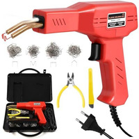 Azrmoh 50W Plastic Welding Machine Kit With 200Pcs 4 Types Of Staples, Plastic Welding Car Bumper Crack Repairing Hot Stapler Heating Kit Plastic Machine Gun Car Bumper Repair Kit