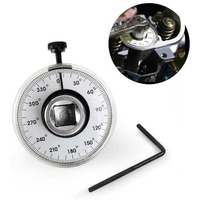 Serplex 1/2 Inch Torque Wrench Angle Gauge Tool, 1/2" 360 Degree Torque Angle Gauge Car Auto Meter Tool For Drive Measurer Car Garage 360-Degree Dial Angle Gauge Precise Fastening Angle Torque Gauge