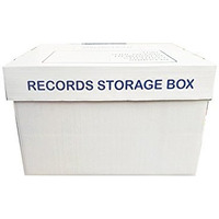 Add-It Printers Heavy Duty 16 X 13 X 10.6 Inches Storage Corrugated Boxes With Lift-Off Lid, Pack Of 4 Boxes
