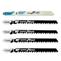 Aasons Assorted T-Shank Jig Saw Blade Set Fit For Any Make Jigsaw Machine, Metal, Wood, Plastic, Etc (Jbs5001)