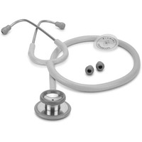 Dr. Torso Grey Head Acoustic Stethoscope For Doctors & Medical Students Adult & Pediatric Stethoscope With Metallic Chestpiece For Crystal Clear Sound (Grey)