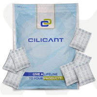 Cilicant 5-Gram Desiccant Pouches, 50 Pcs Pack- Silica Gel White = 30 Pcs + Silica Gel Orange = 20 Pcs - Moisture Absorbers For Packaging Of Shoes, Jewelry, Leather, Clothes Or Electronics, Cars