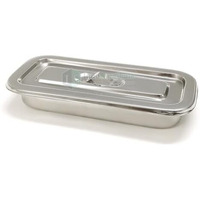 Is Indosurgicals Stainless Steel Instrument Tray With Cover, Deluxe Quality (1, 8"X3"X1.5")