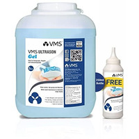 Vms Ultrason/Physiotherapy Ultrasound Gel 5 Litre Jar (Blue) With Free 250 Ml Ultrasound Gel