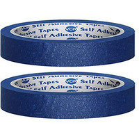 Vcr Blue Masking Tape - 20 Meters In Length 12Mm / 0.5" Width - 2 Rolls Per Pack - Easy Tear Tape, Best For Carpenter, Labelling, Painting And Leaves No Residue After A Peel.