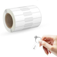 Glun 1000 Stickers Jewellery Price Tag Sticker, Dumbbell Shape, Non-Tearable Glossy Label, 30X12Mm Size, Product Price, Informational, Branding And Promotional Labeling