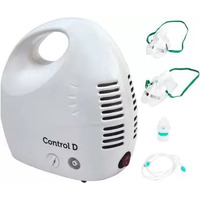 Control D Pro Max Respiratory Machine With Complete Mask Kit For Kids & Adults Nebulizer (White)
