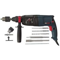 Inditrust 1250W 26Mm 2-26 Re Reversible Rotary Hammer Drill Machine Sds Plus With 3 Modes 3 Hammers Bits 2 Chisels With 6 Months Warranty And Copper Winding (Blue) 100% Copper Winding