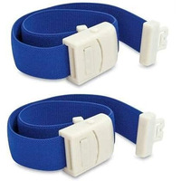 Otica Tourniquet Band For Blood Collection Rubber With Plastic Buckle (Blue)- (Pack Of 2)