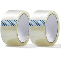 Heavix Bopp Packaging & Crafting Transparent Tape For Office, Industries, Diy & House Decoration | Size: 48Mm (2Inch) X 50 Meter | Pack Of 2