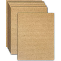 Townbus 3 Ply Corrugated Flat Cardboard Sheets For Diy Projects, Packing, Mailing, Arts & Crafts Work, Packaging Inserts, Dividers |Kraft - Crafts Brown (A4 Size) - 25 Nos